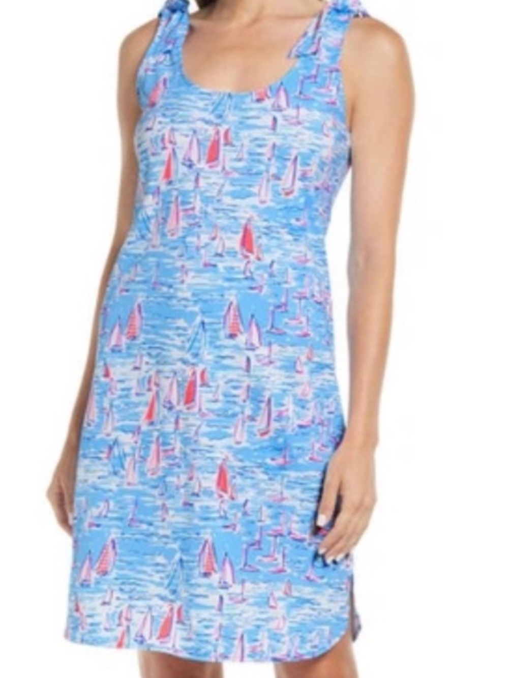 NWOT Lilly Pulitzer rivers dress in ZANZIBAR BLU/blue BOATYLICIOUS Sz XL-RARE